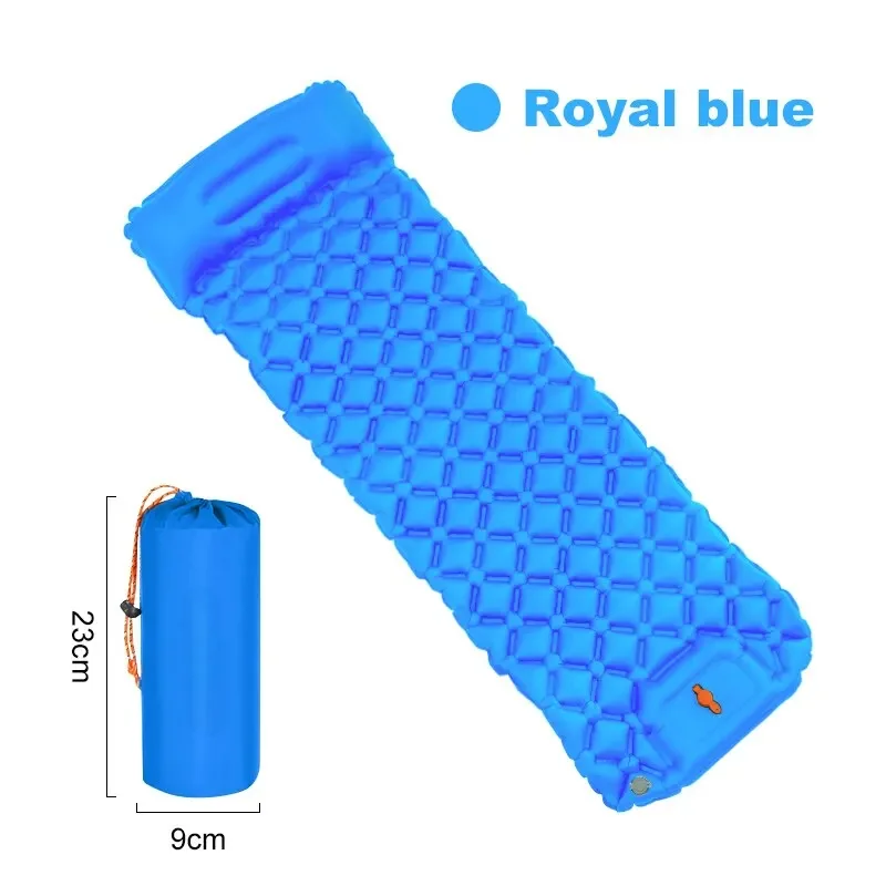Camping Air Mattress with Built-in Pump - Ultralight Inflatable Sleeping Pad for Hiking Backpacking Travel Comfort