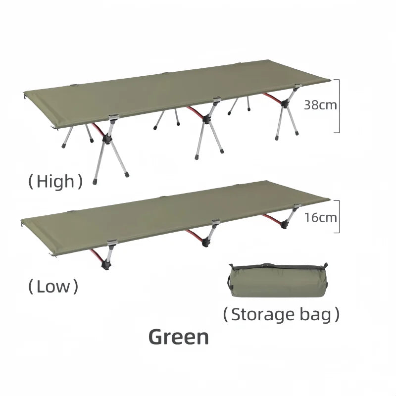 Outdoor Camping Ultralight Field Bed Portable Aluminum Alloy Folding Bed For Adults & Kids Camping Travel RV Hiking Backpack