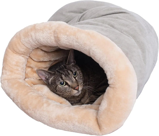 Autumn and Winter Cat Sleeping Bag Semi-enclosed Cat Nest Warm Small and Medium-sized Pet Nest Can Be Disassembled and Washed