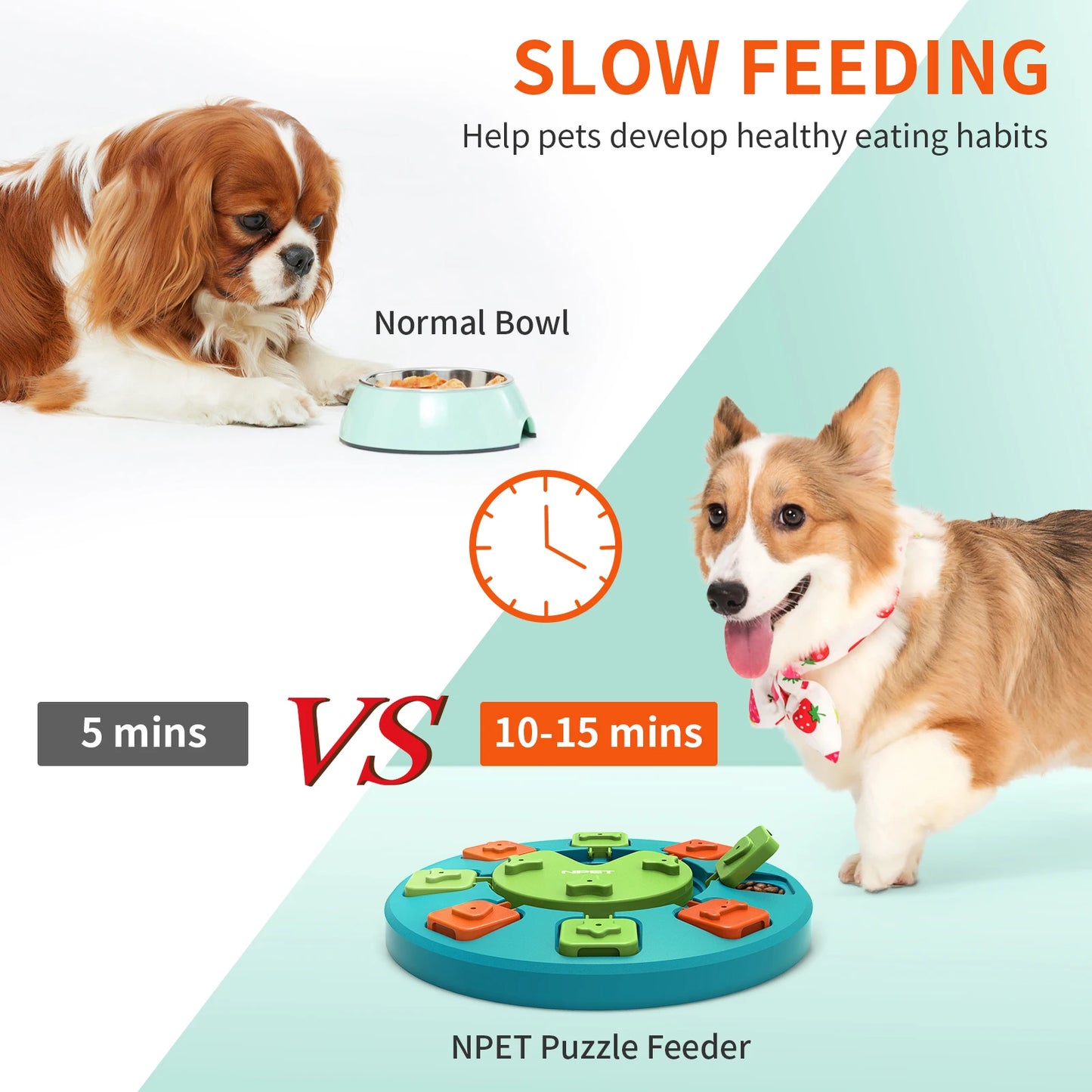 NPET Dog Puzzle Toy Slow Feeder For IQ Training & Mental Enrichment