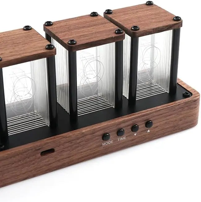 Retro Digital Clock with Wi-Fi Sync, Alarm, Timer & RGB Display - 6 Tubes