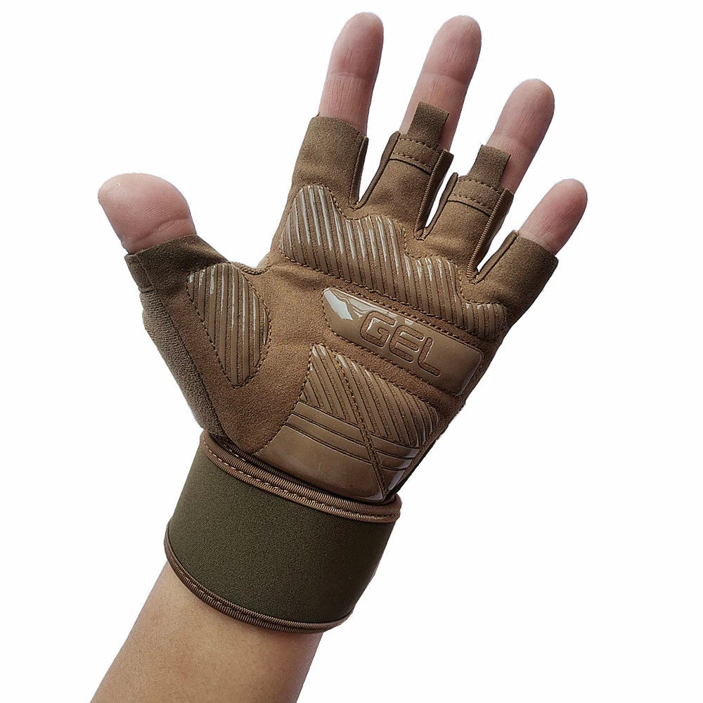 Anti-Slip Gym Gloves Bodybuilding Weightlifting Dumbbell Training Fitness Gloves Crossfit Pull Ups Workout Exercise For Man
