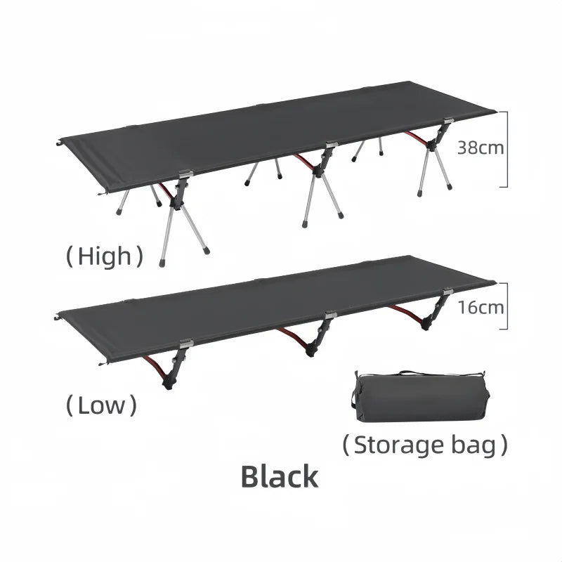 Outdoor Camping Ultralight  Field Bed Portable Aluminum Alloy Folding Bed For Adults & Kids Camping Travel RV Hiking Backpack