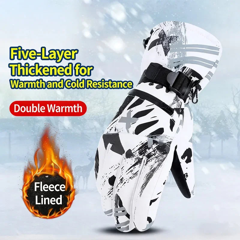 Ski gloves for men, winter waterproof, windproof, warm, sports, motorcycle, outdoor riding gloves Accessories