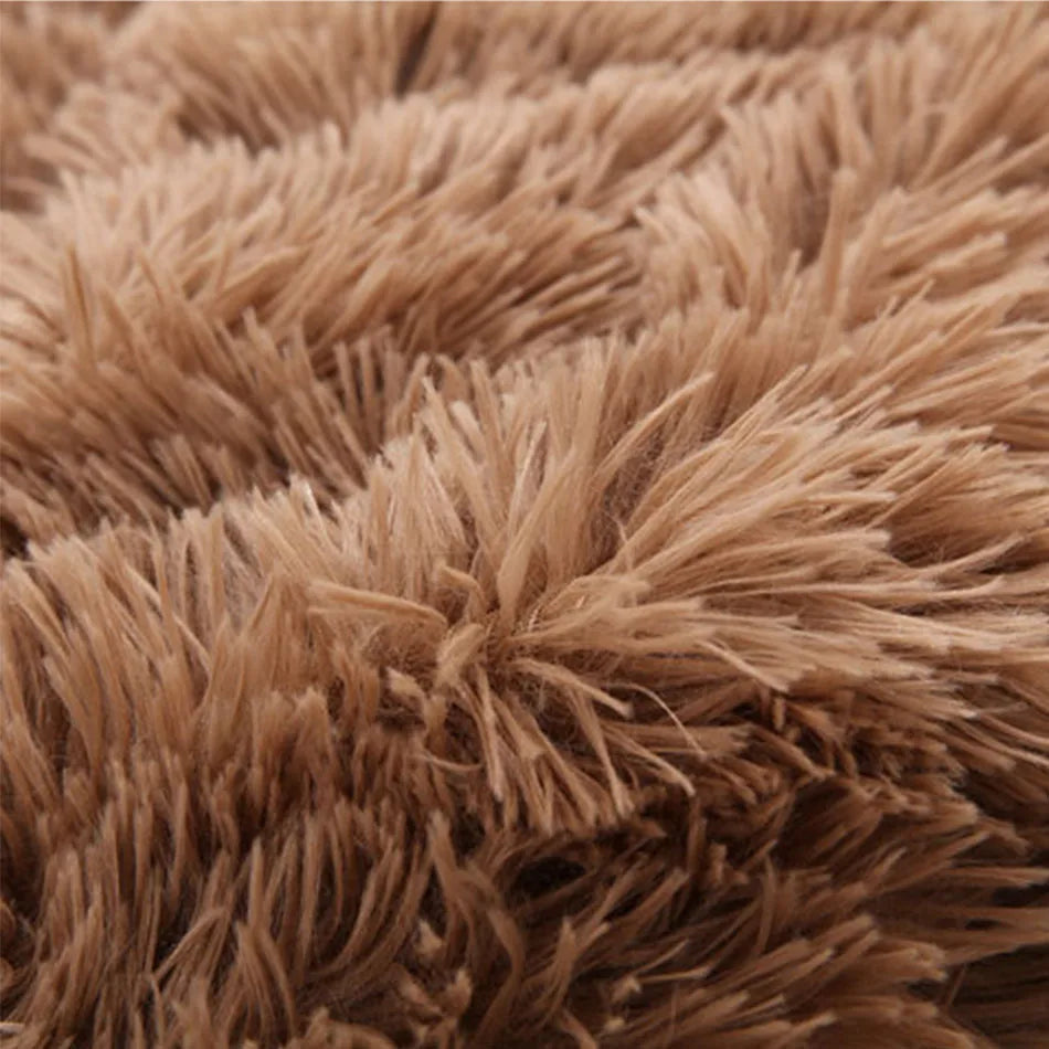 Dog Bed Mat Pet Cat Plush Soft Warm Cushion Pet Washable Candy Colored Blanket Kennel Puppy Pet Cat Dog Supplies Suit For Winter