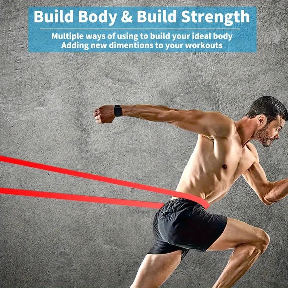 resistance Bands, Stackable TPE Resistance Bands for Strength Training, Fitness, Workout, Stretching, Home Gym and More