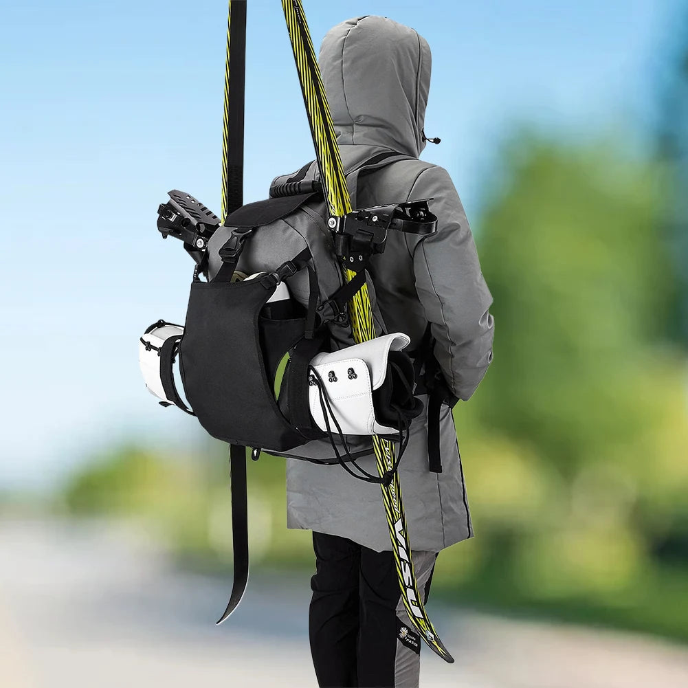 30L Outdoor Skating Backpack Waterproof Ski Boot Helmet Bag Ski Storage Backpack for Ski Boots Helmet Snowboard Protective Gear