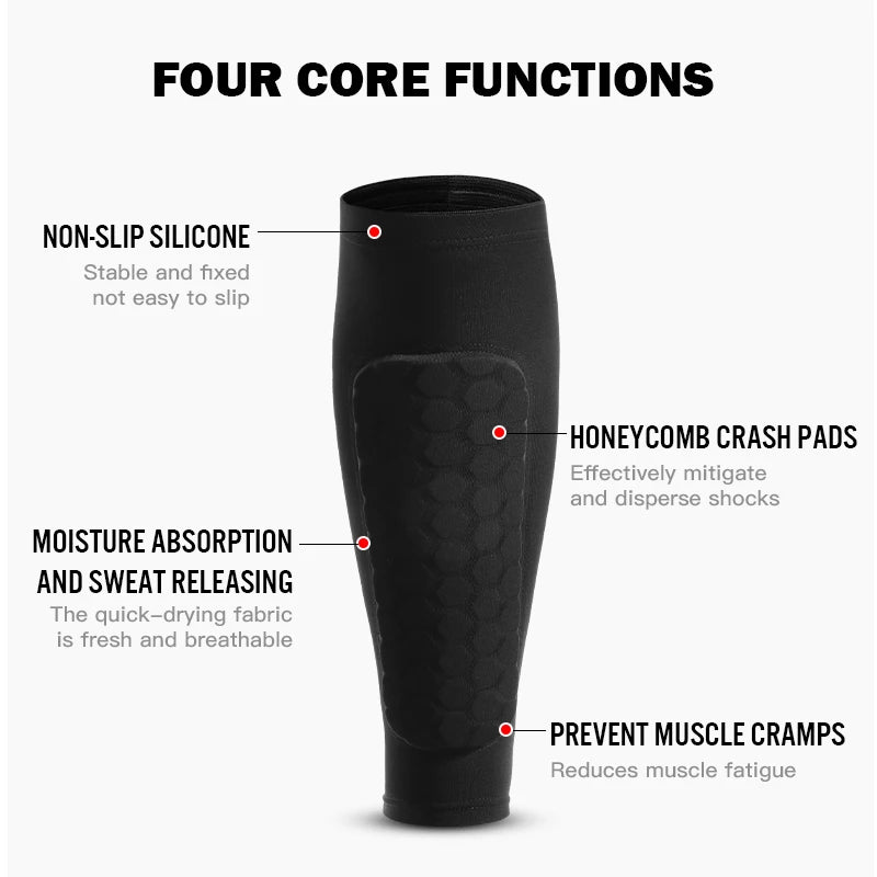 Ski Shin Guard Sleeves Pair, EVA Padded Anti‑Shin Bang Boot Bite Relief, Impact‑Absorbing Calf Protector for Skiing Snowboarding