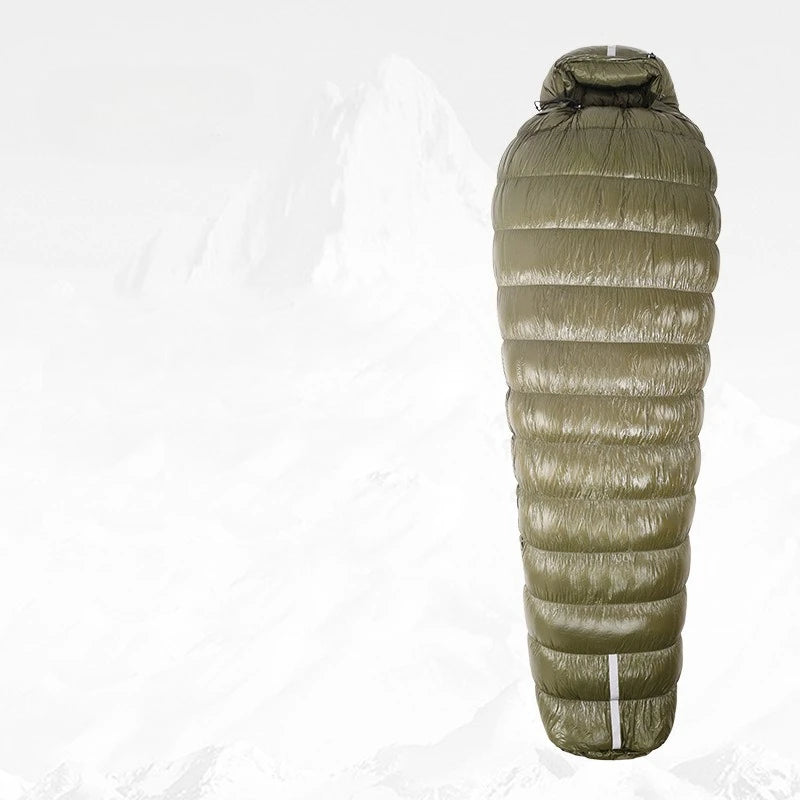 For Camping Outdoor Adult Plus Duck Down Caterpillar Warm Four Seasons Down Sleeping Bag