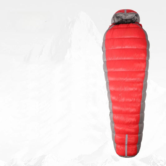 For Camping Outdoor Adult Plus Duck Down Caterpillar Warm Four Seasons Down Sleeping Bag