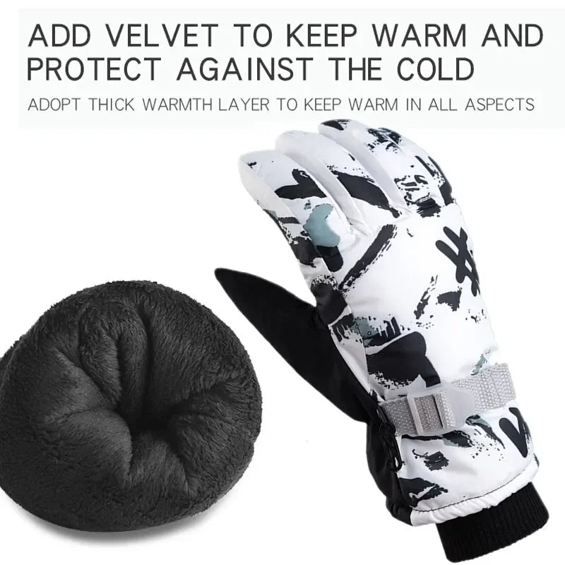 Ski gloves for men, winter waterproof, windproof, warm, sports, motorcycle, outdoor riding gloves Accessories