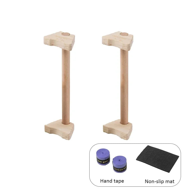 Wooden Push-up Stand Non-SlipPush Up Bar Handles Fitness Pushup Board Calisthenics Parallettes Bar Exercise Equipment for Home