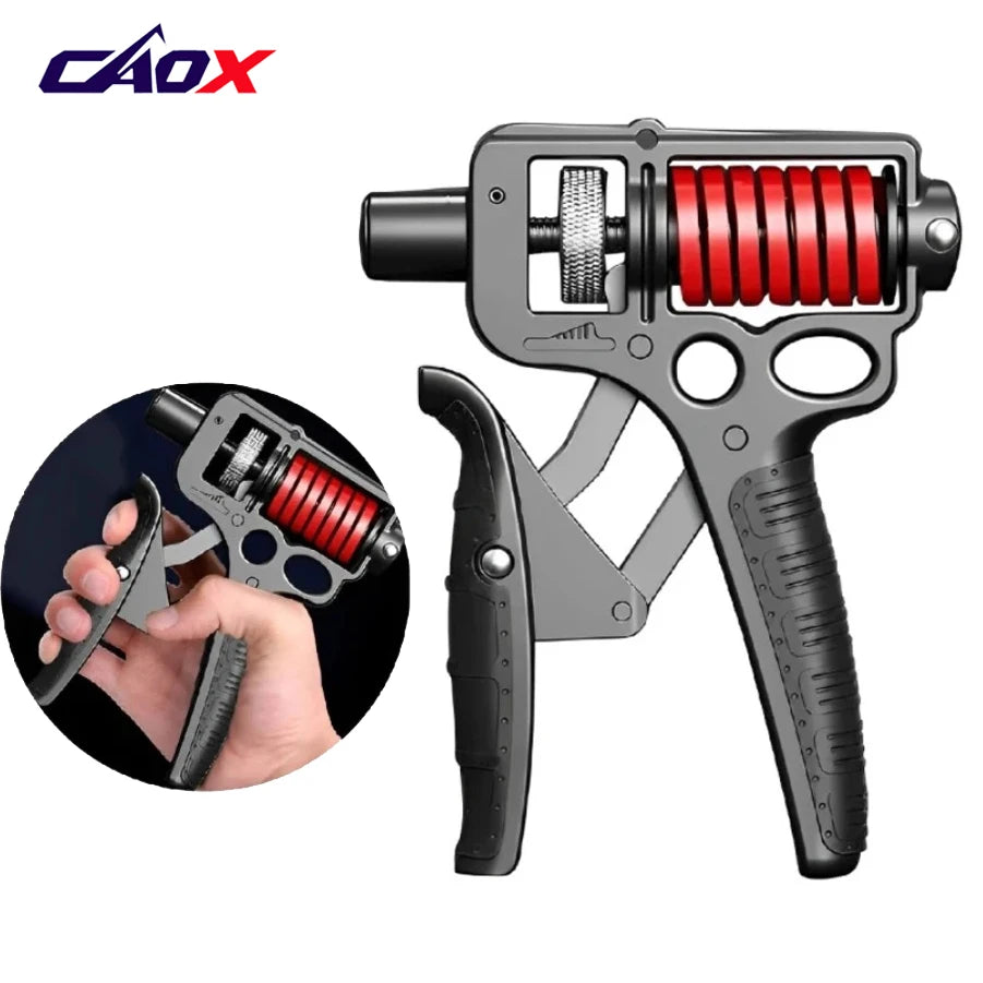 5-165Kg Adjustable Heavy Hand Grip Exercise Strengthener Gripper Finger Expander Arm Wrist Forearm Trainers Fitness Steel Spring