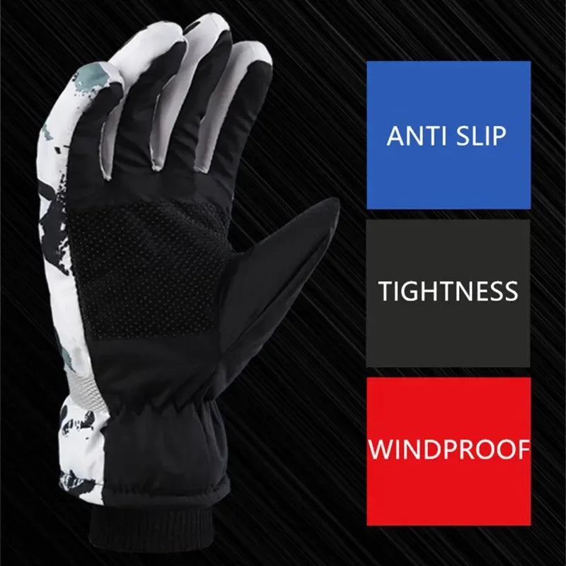 Ski gloves for men, winter waterproof, windproof, warm, sports, motorcycle, outdoor riding gloves Accessories