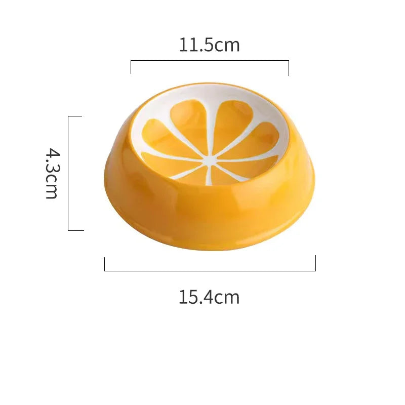4 cute designs pet ceramics bowl watermelon strawberry shape cat food bowl small dog colorful water suppliers cat bowl