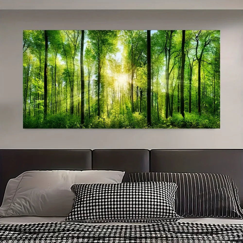 Inspired oil painting art Classic abstract, 1.5 inch thick solid wood pine frame, suitable for interior decoration