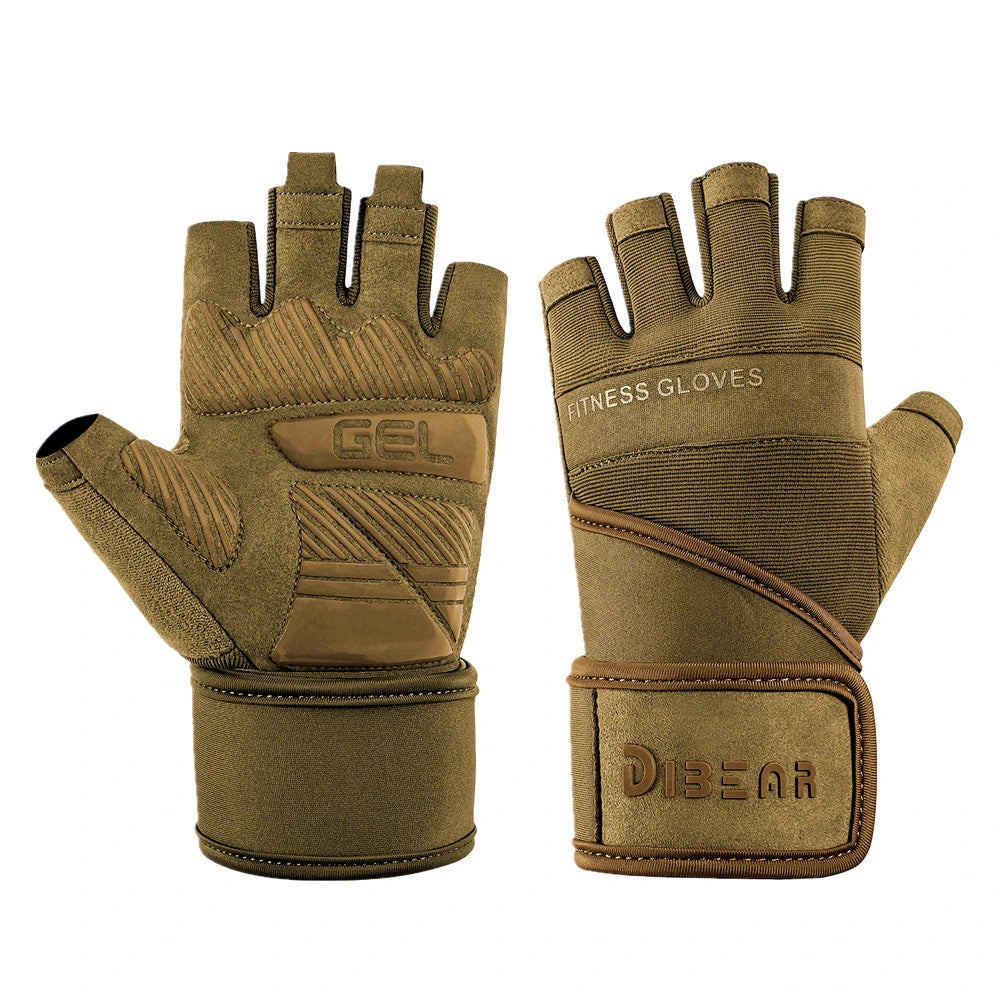 Anti-Slip Gym Gloves Bodybuilding Weightlifting Dumbbell Training Fitness Gloves Crossfit Pull Ups Workout Exercise For Man