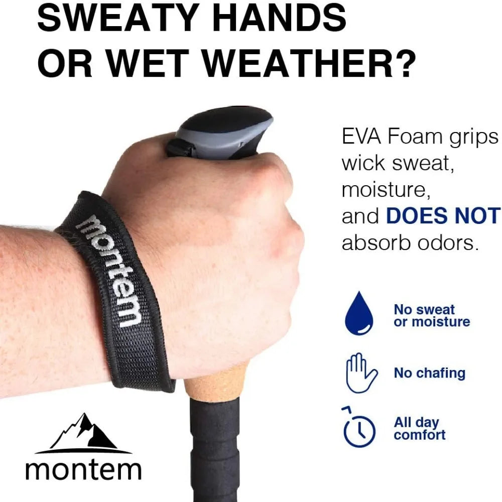 Ultra Strong Trekking, Walking, and Hiking Poles - One Pair (2 Poles) - Collapsible, Lightweight, Quick Locking, Weather-Resis