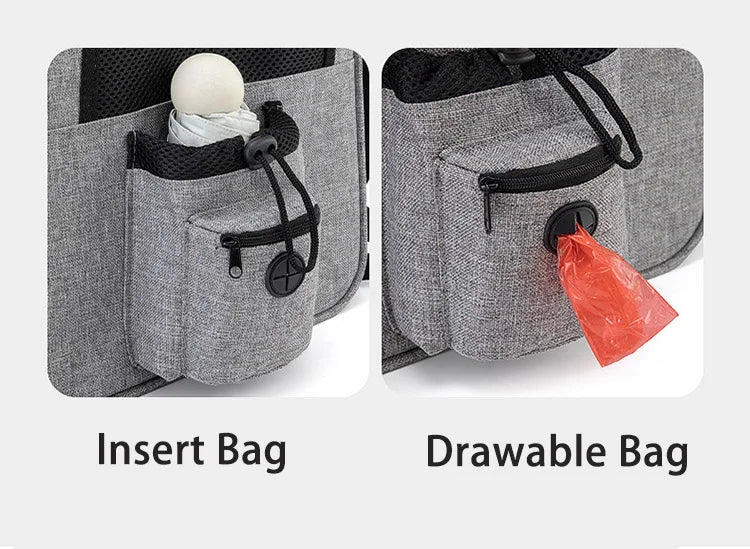 Pet Backpack Portable Breathable Outdoor Foldable Expandable Cat & Dog Backpack Large Capacity Oxford Cloth Cat Carrying Bag