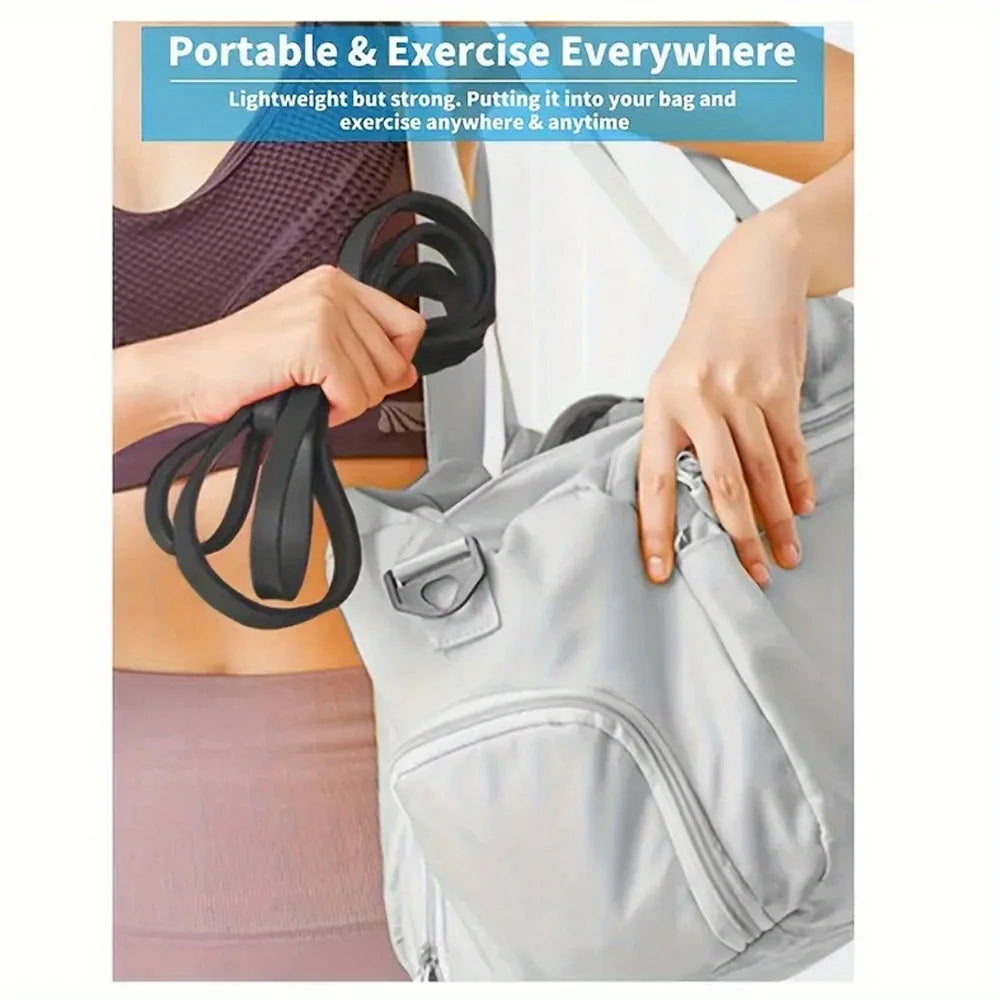 resistance Bands, Stackable TPE Resistance Bands for Strength Training, Fitness, Workout, Stretching, Home Gym and More