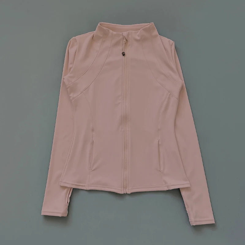 Sports Coat Women's Shirt Yoga Slim Long Sleeve Fast Running Thin Pilates Fitness Suit Top Clothing