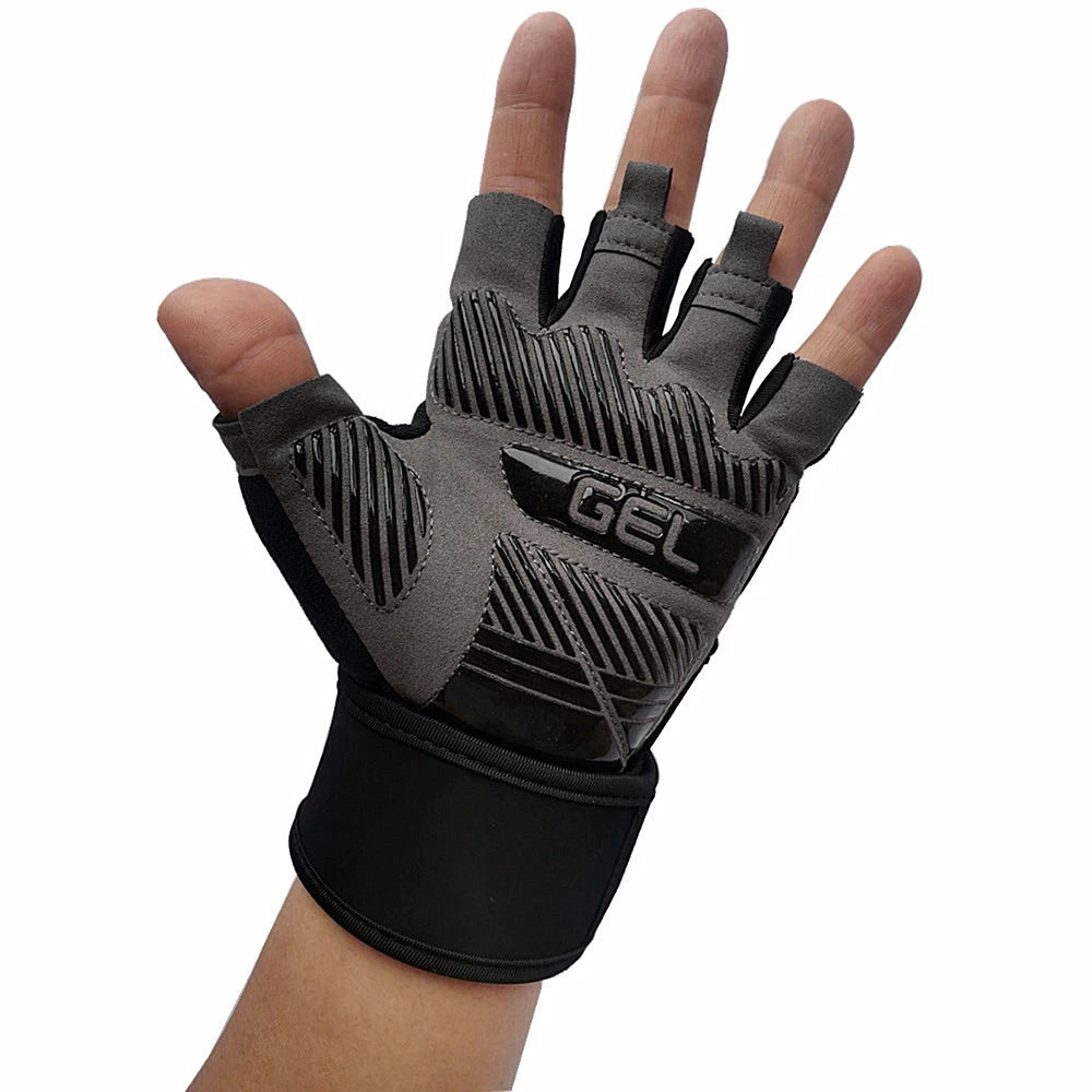 Anti-Slip Gym Gloves Bodybuilding Weightlifting Dumbbell Training Fitness Gloves Crossfit Pull Ups Workout Exercise For Man