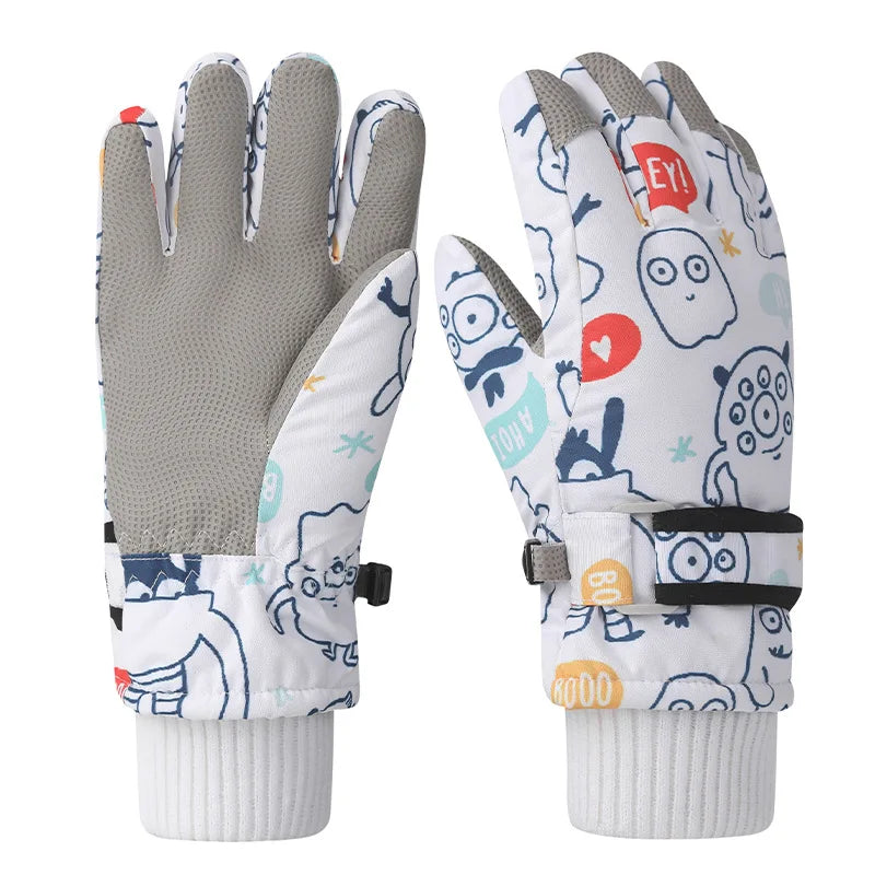 Ski Gloves Waterproof Lined , Thick and Warm, Anti-Slip, Specialty, Entertainment Accessories for Winter Sports