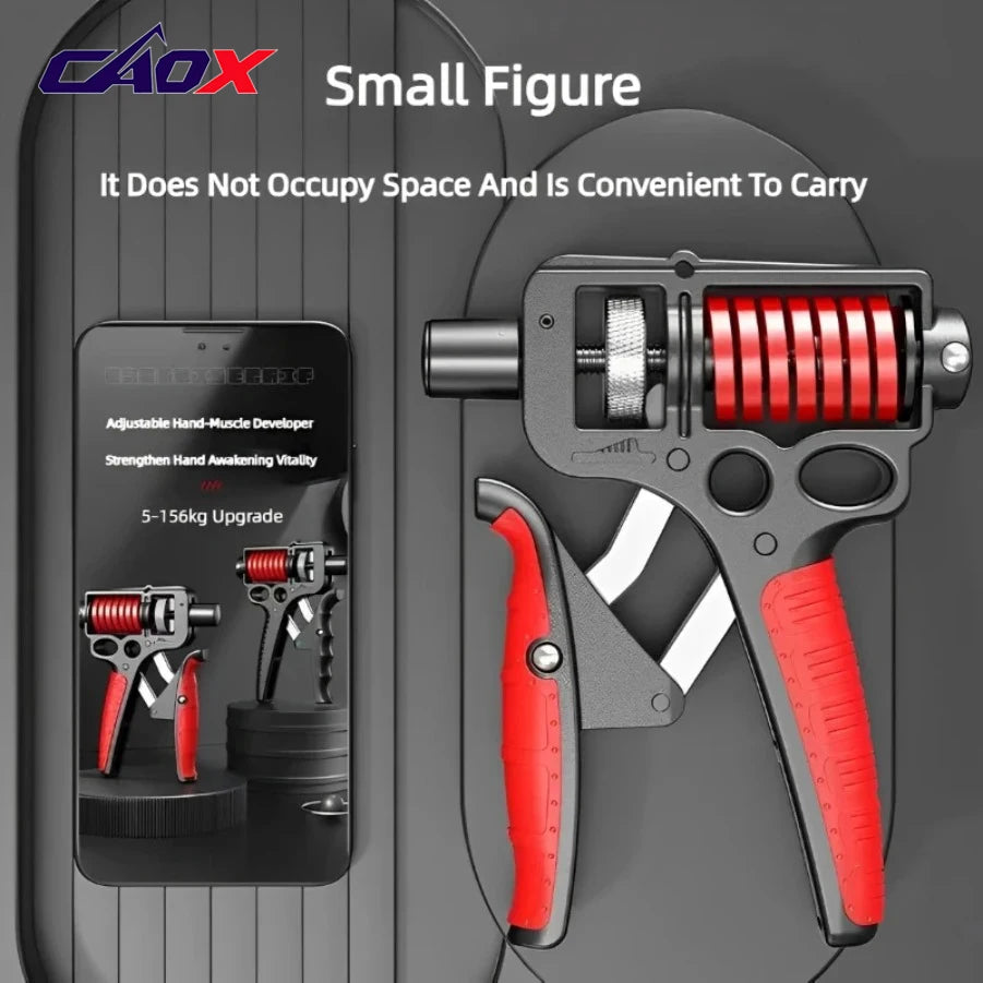 5-165Kg Adjustable Heavy Hand Grip Exercise Strengthener Gripper Finger Expander Arm Wrist Forearm Trainers Fitness Steel Spring
