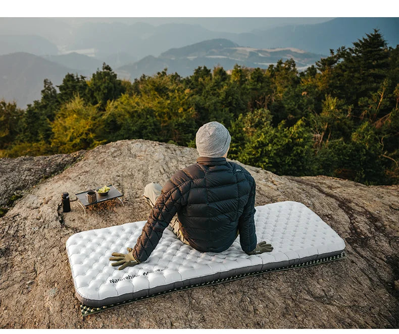 Naturehike R6.5 Air Mattress 10cm Thickened Ultralight Sleeping Pad for Camping Hiking Warm Portable Outdoor Inflatable Mattress