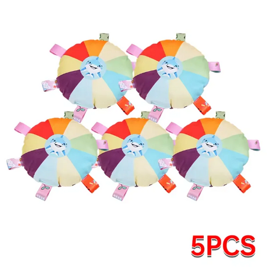 Hot dog plush toy bell cartoon toy puppy small dog Teddy teeth grinding toy wear-resistant bite-resistant pet toy