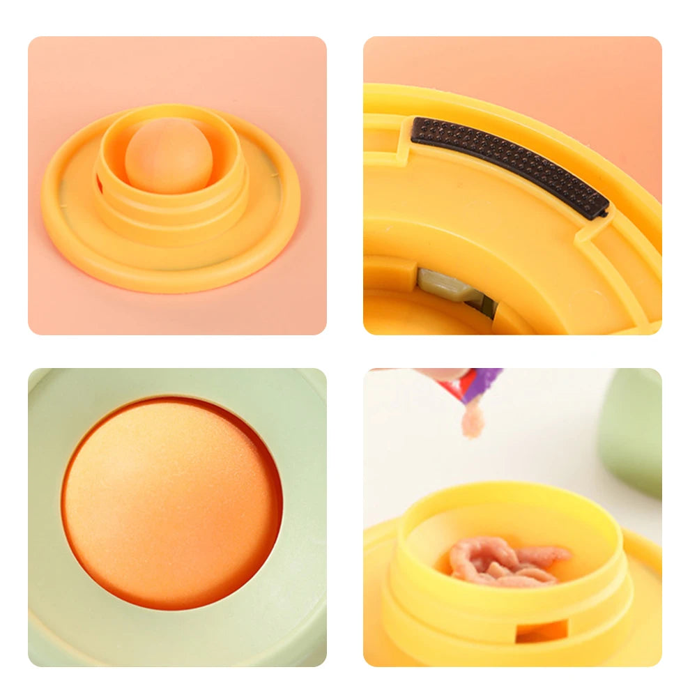 Yogurt Lick Toys for Dog Cats Anti-spill Slow Feeder Plate for Pet Interactive Teasing Bite Resistant Toy Snack Bowl Licking Mat