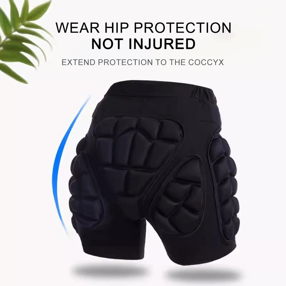 3D Ski Hip Protector Pants Breathable Winter Snowboarding Impact Shorts EVA Short Pants Ski Ice Skating Roller Snowboard Gear