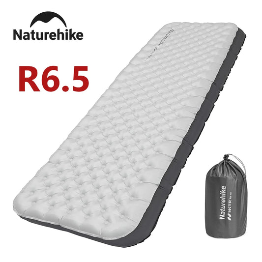 Naturehike R6.5 Air Mattress 10cm Thickened Ultralight Sleeping Pad for Camping Hiking Warm Portable Outdoor Inflatable Mattress