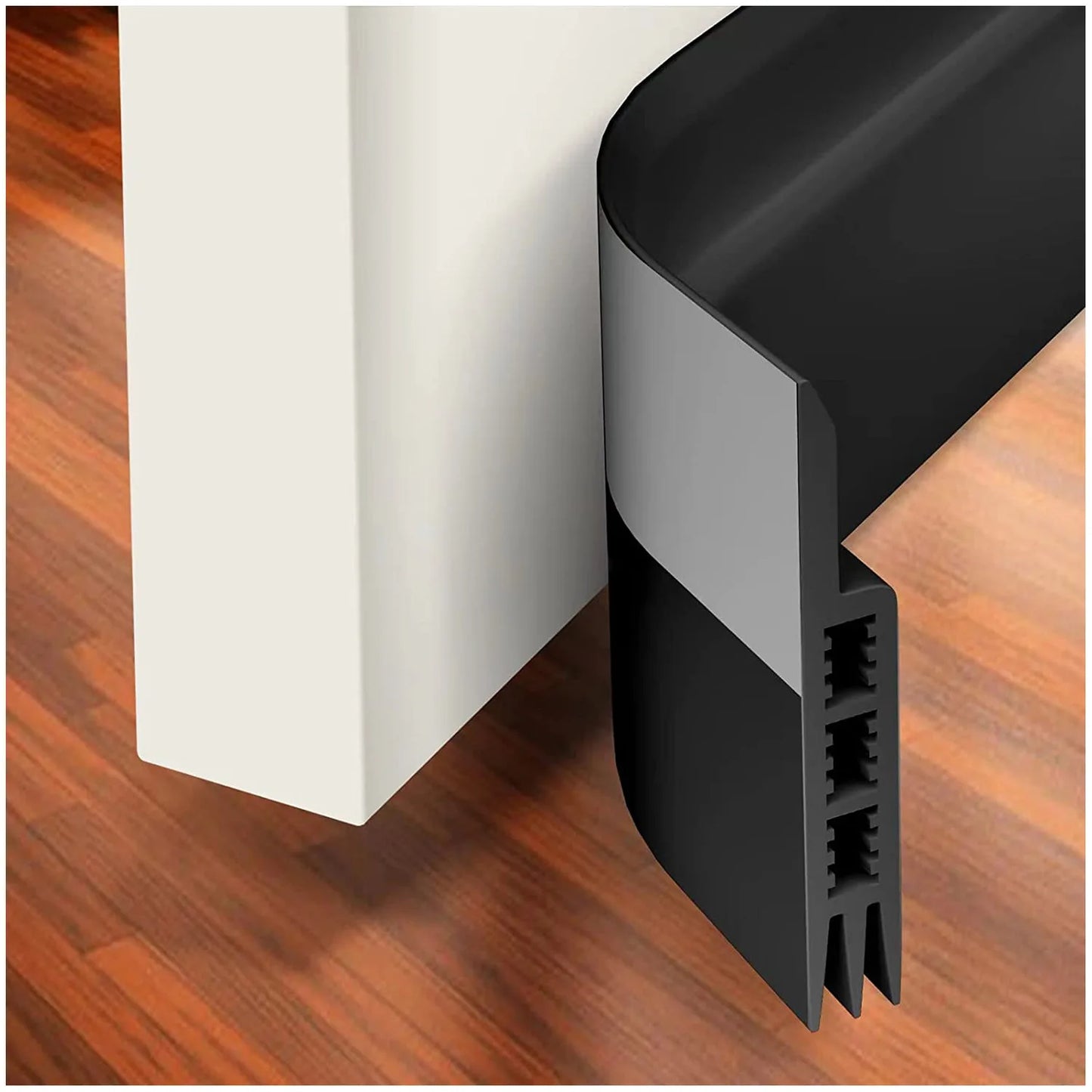 1Pc 1 Meter Door Bottom Sealing Strip Self-Adhesive Aoors And Windows,Sound Insulation, Windproof, Porous Sealing Strip